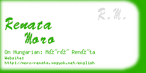 renata moro business card